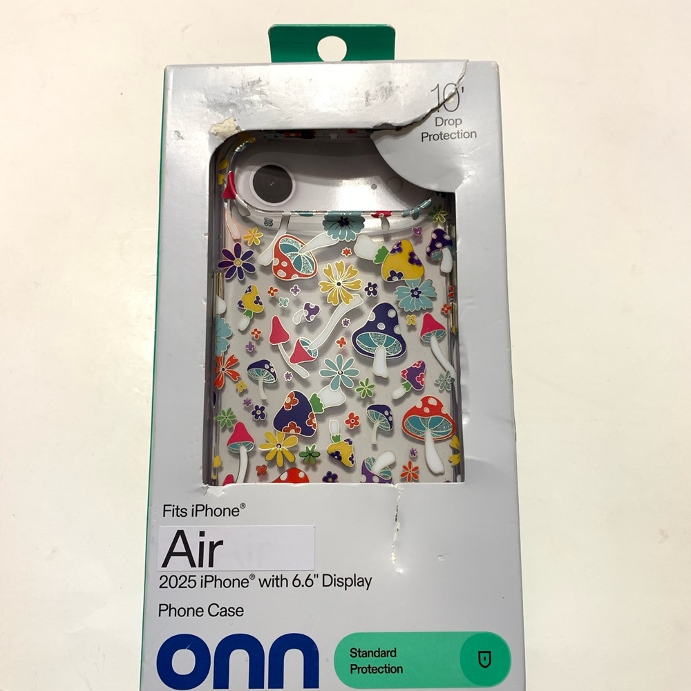 Onn Case for iPhone Air 6.6” Multicolor Mushroom